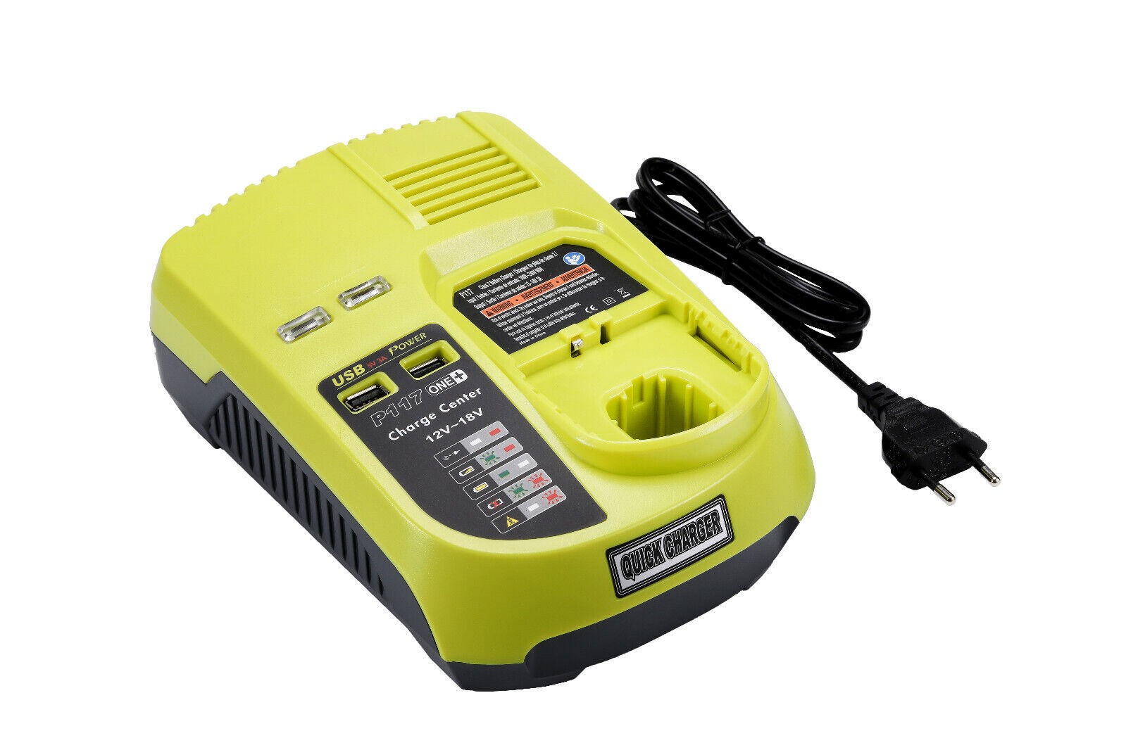 P117 Fast Charger for Ryobi ONE P108 P104 Battery 12V-18V Li-ion Ni-cd Ni-Mh US
