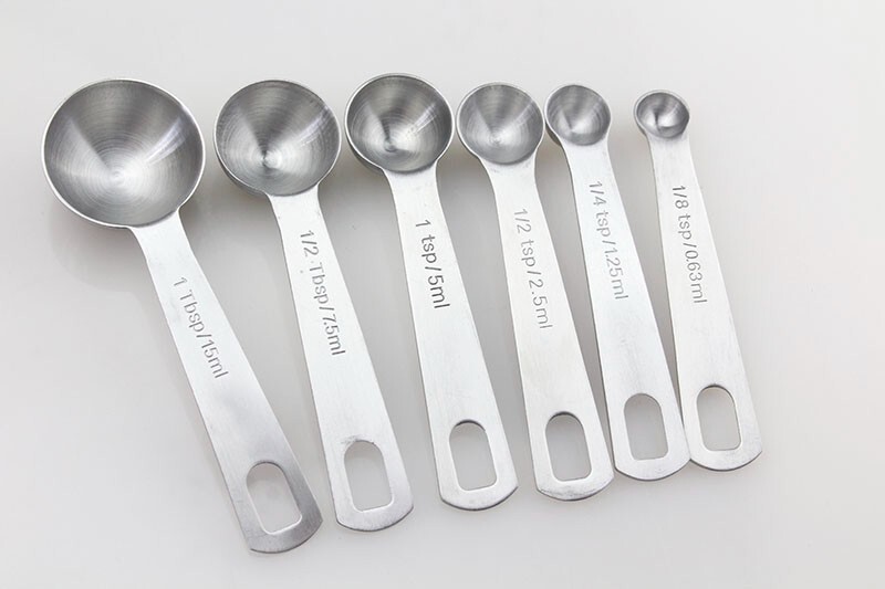Household Stainless Steel Measuring Spoon Six-piece Set Kitchen Cooking Tool