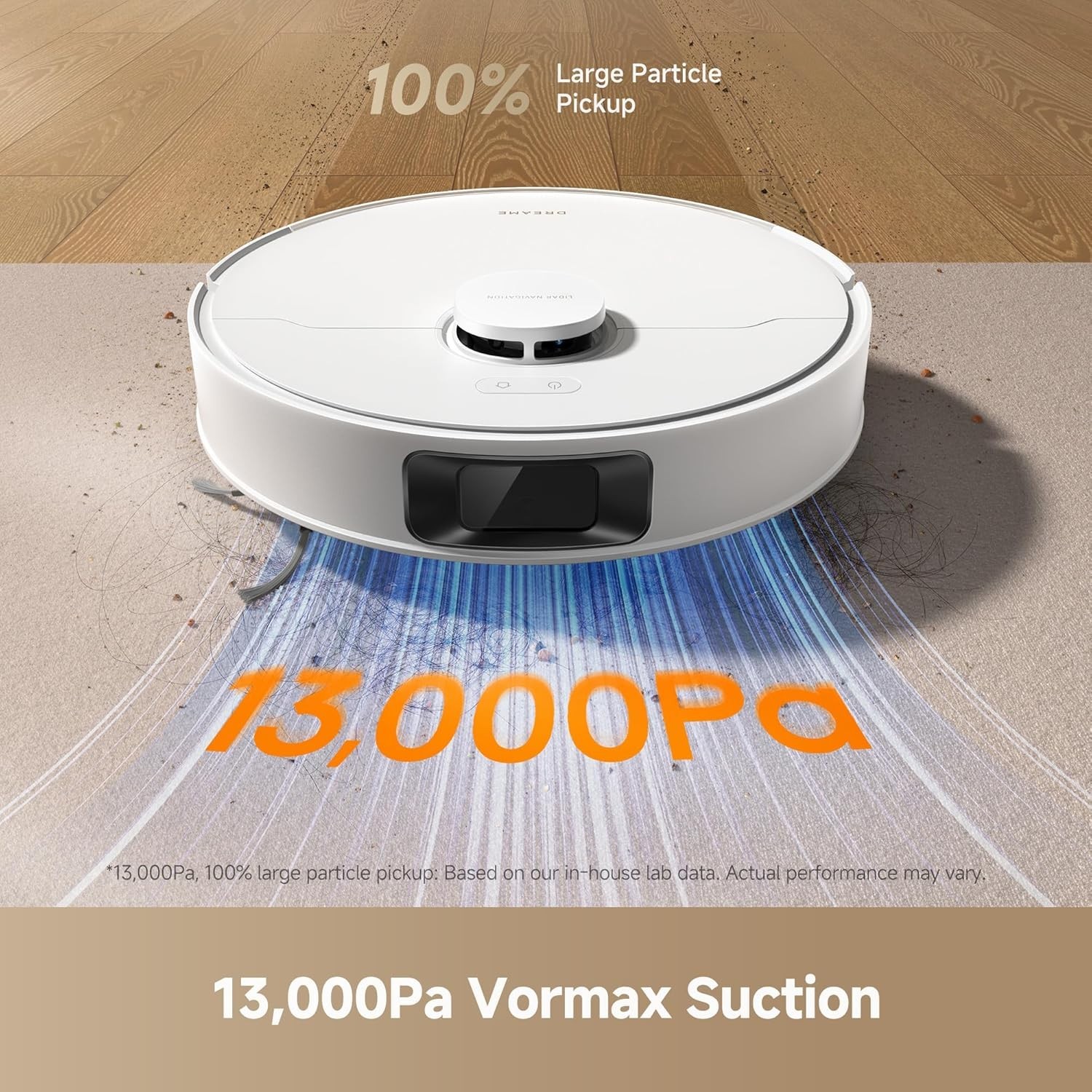 DREAME D20 Plus Robot Vacuum & Mop, 13,000Pa Suction, Self-Emptying w/ Dust Bag