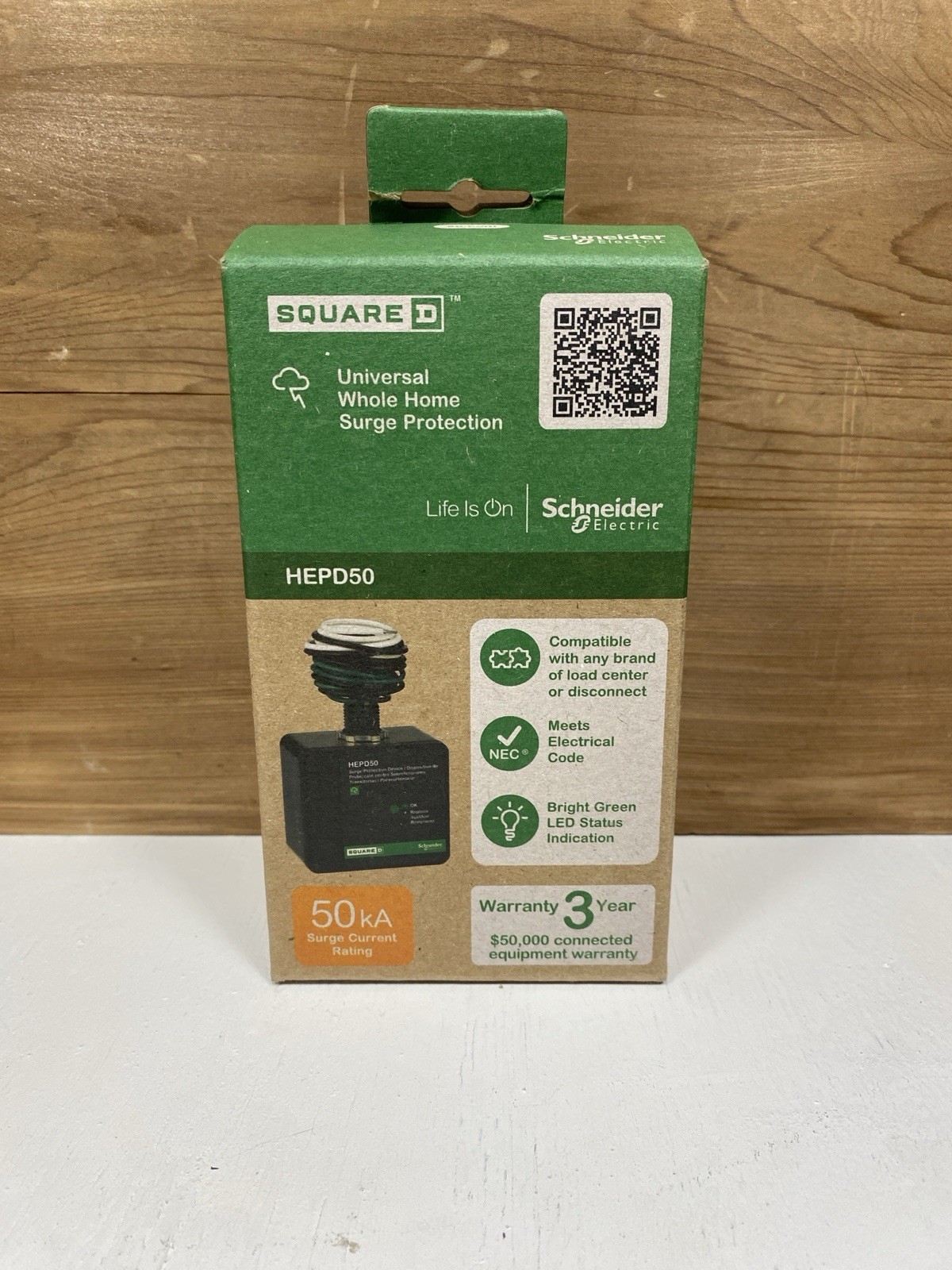 Square D HEPD50 Whole Home Surge Protection 50kA **FREE SHIPPING**