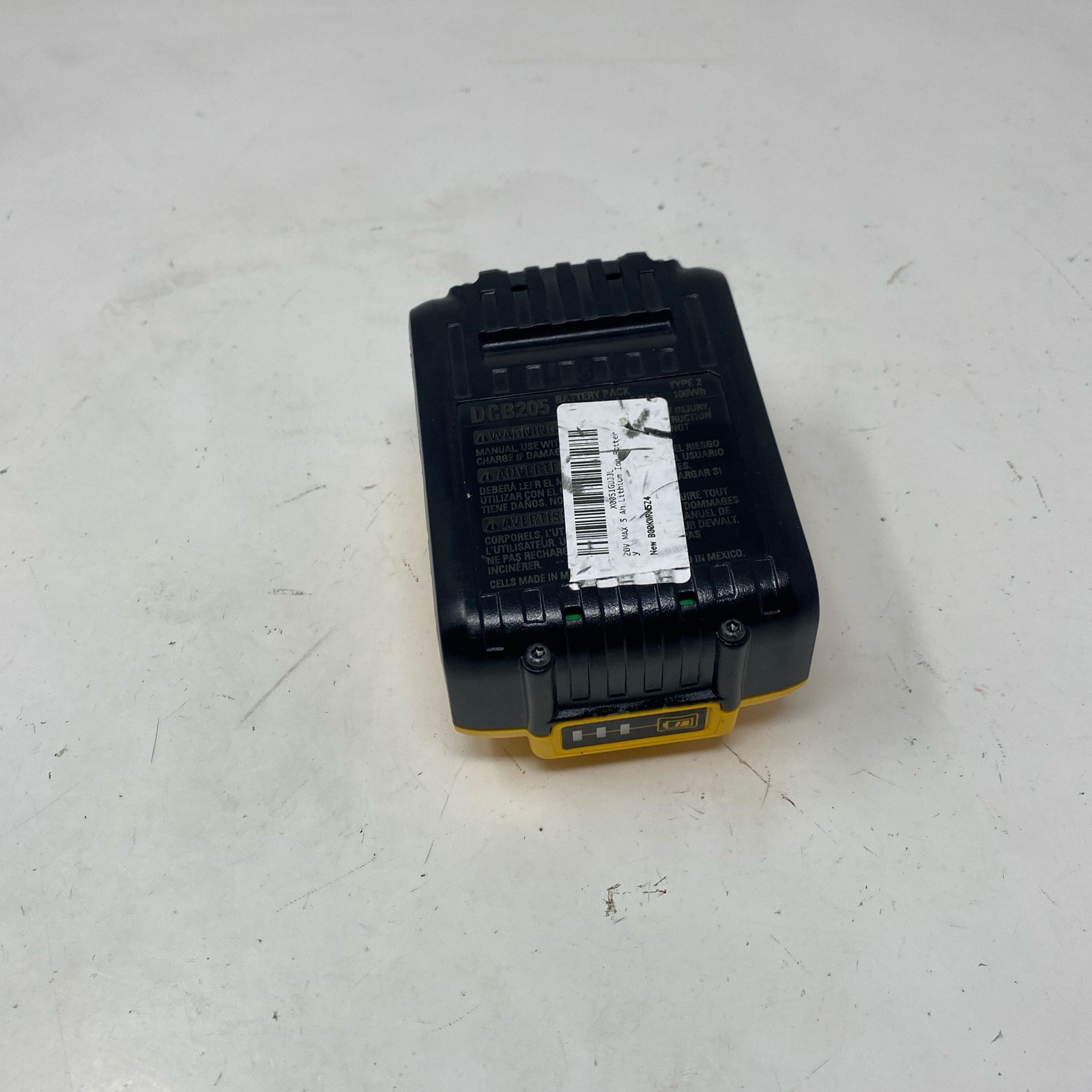 Dewalt 20V MAX XR 5Ah Battery DCB205R Yellow/Black