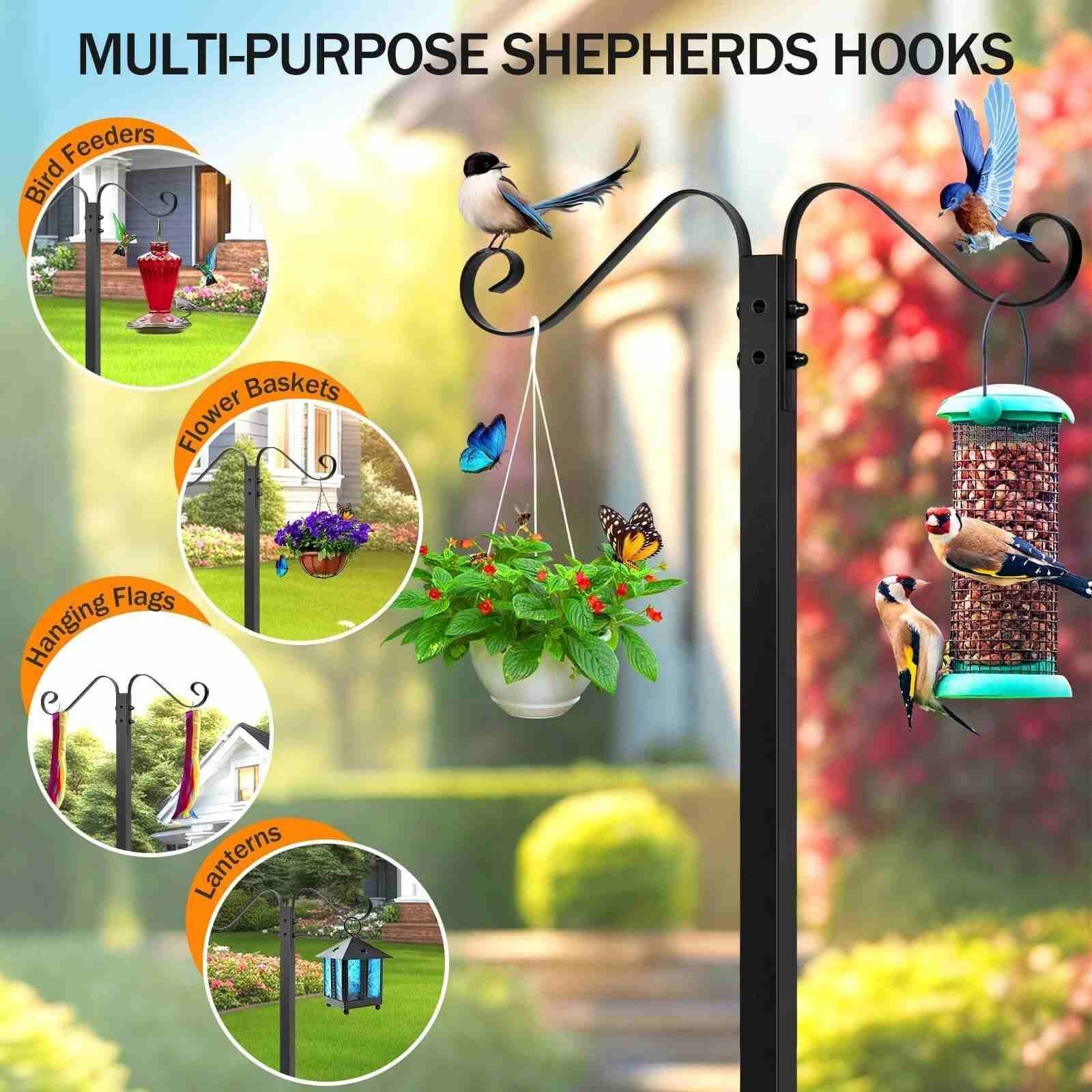 Garden Hose Holder Stake Stand Freestanding Hose Hanger for Yard