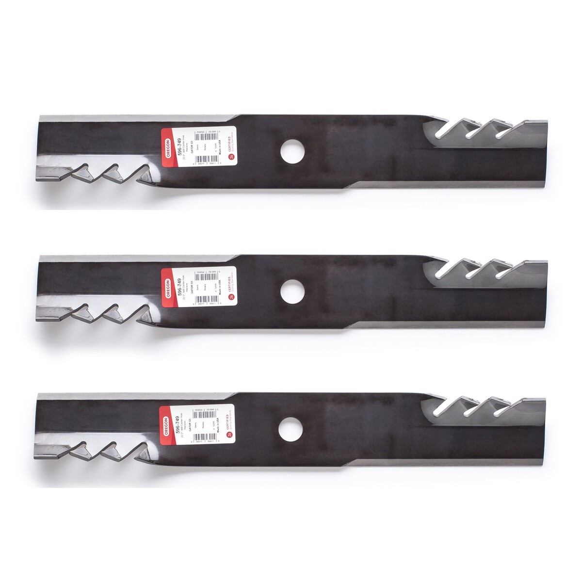 3PK 596-749 Oregon G5 Gator Mulching Blades for Exmark 60″ Lazer Z 103-6403