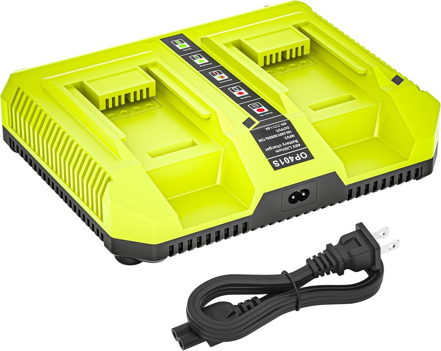 For Ryobi OP401 40V Dual Charger Fits OP4015 OP4026 OP4030 OP4040 OP4050 OP4060