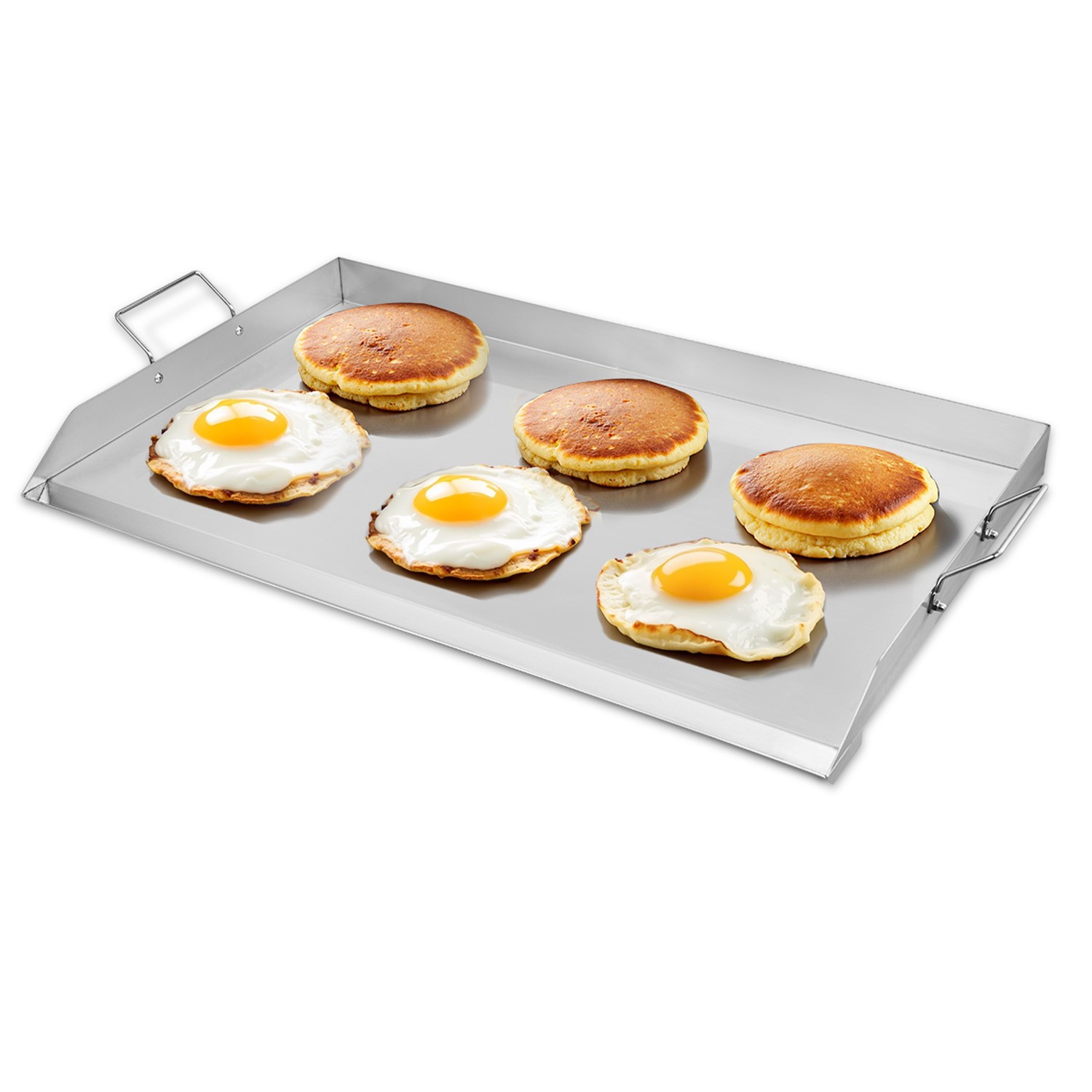 36×22 in Flat Top Griddle Stainless Steel Universal BBQ Grill Pan Cookware