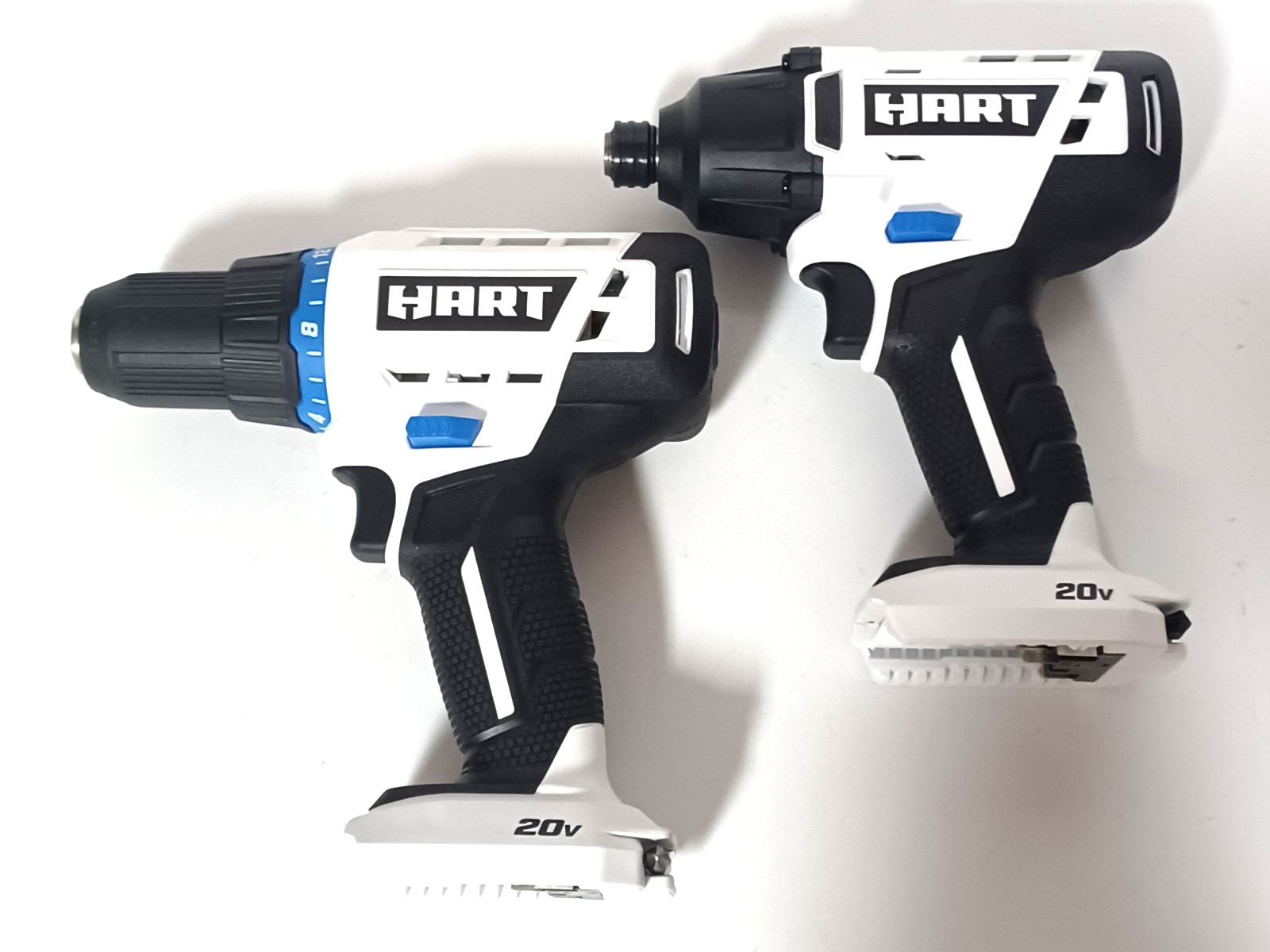 NEW HART 20v Cordless HPID02 1/4″ Impact Driver & HPDD02 1/2″ Drill – Tools Only