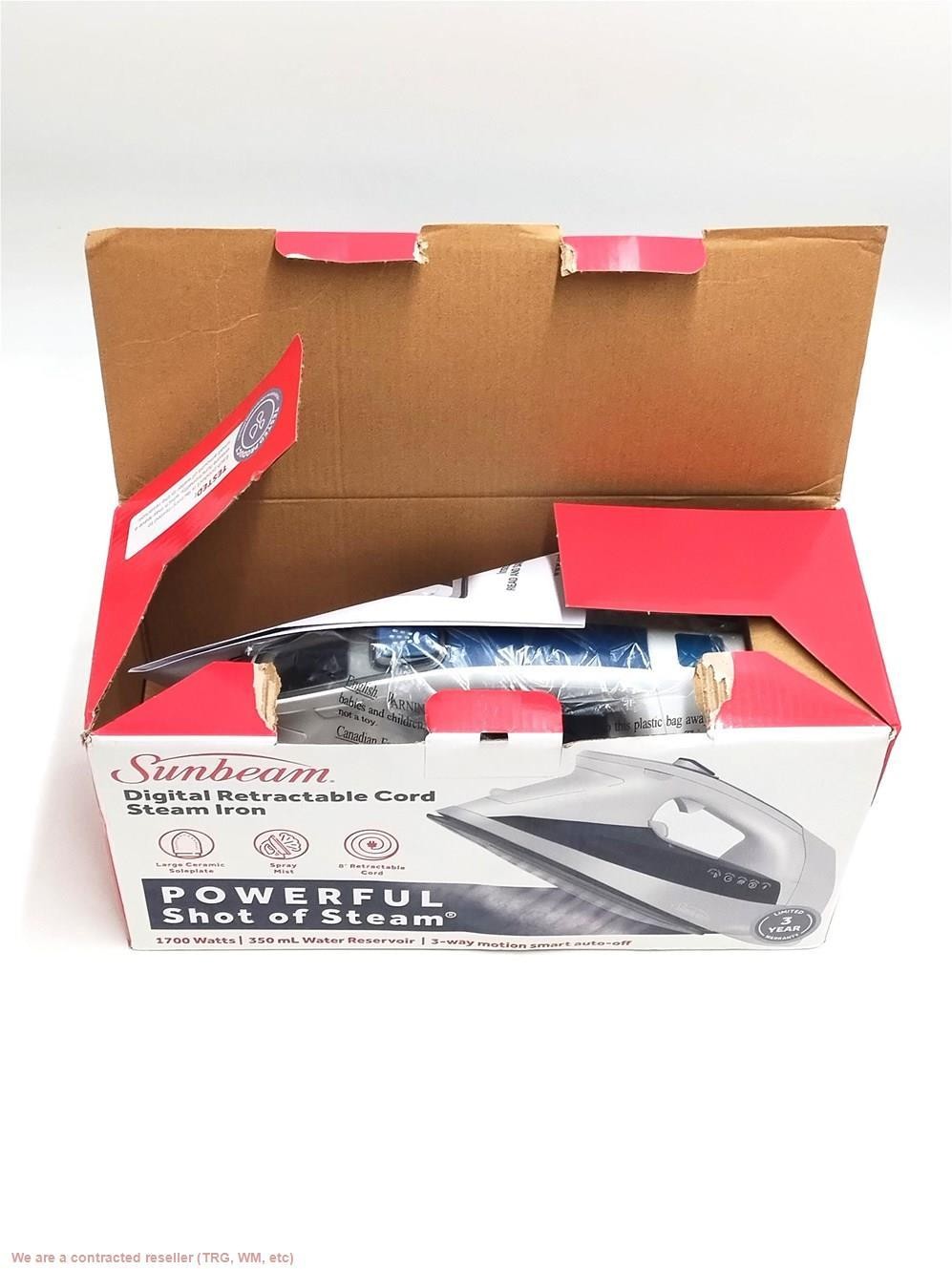 Sunbeam 1700W Digital Pro Steam Iron with Retractable Cord *SEE DETAILS*