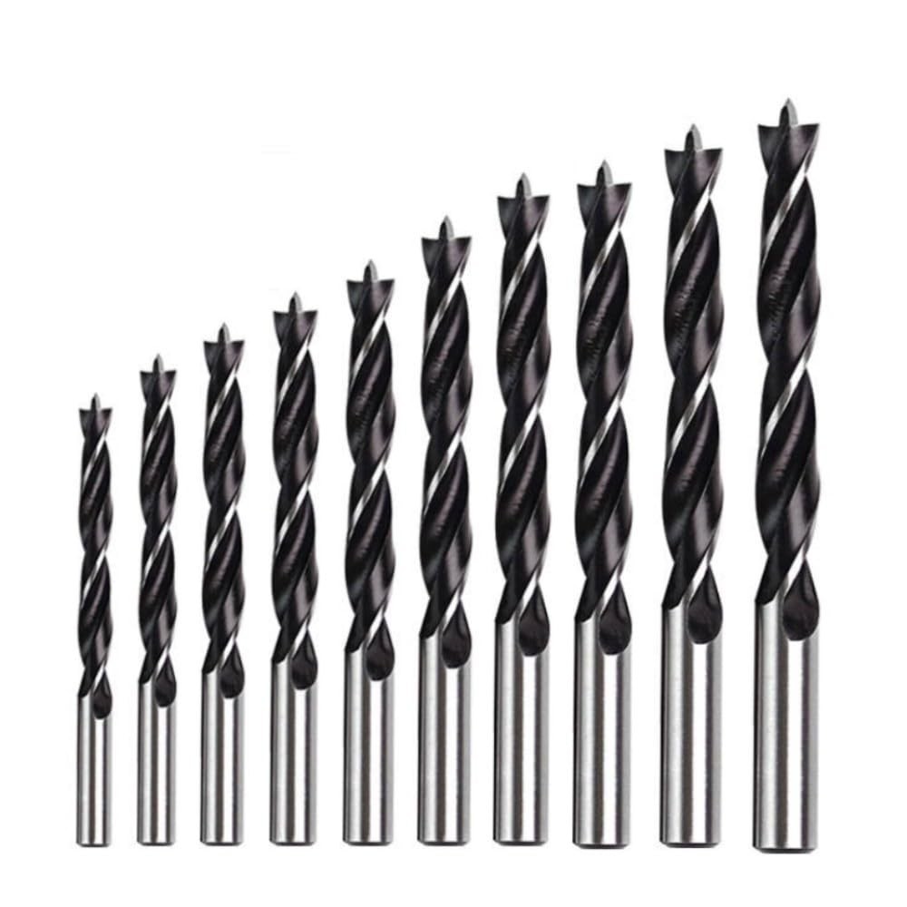 Brad Point Wood Drill Bit Set 11-Piece Perfect for DIY Carpenter Woodworking …