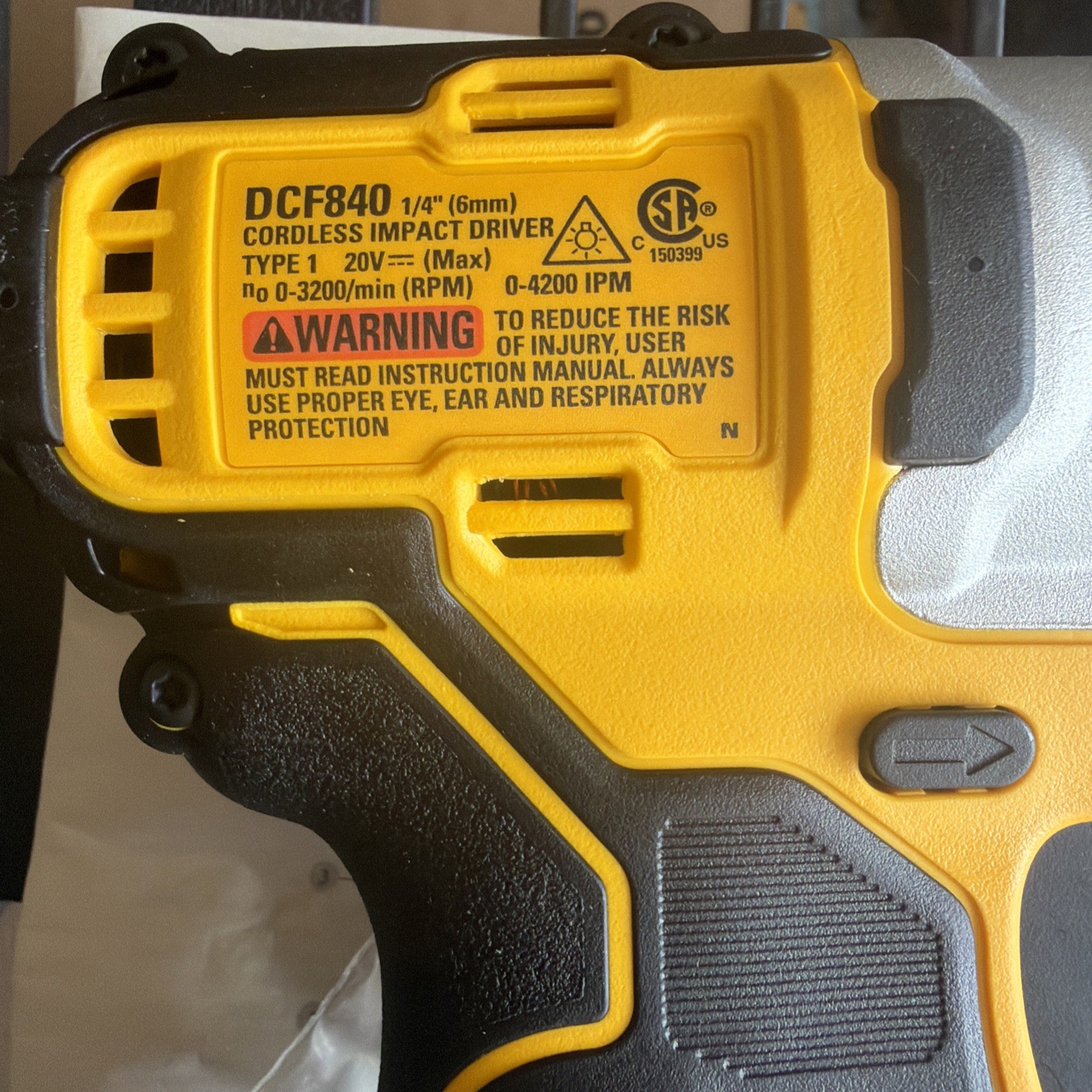 DeWALT OEM DCF840B 20V 20 Volt Brushless Cordless 1/4″ Impact Driver Tool Only