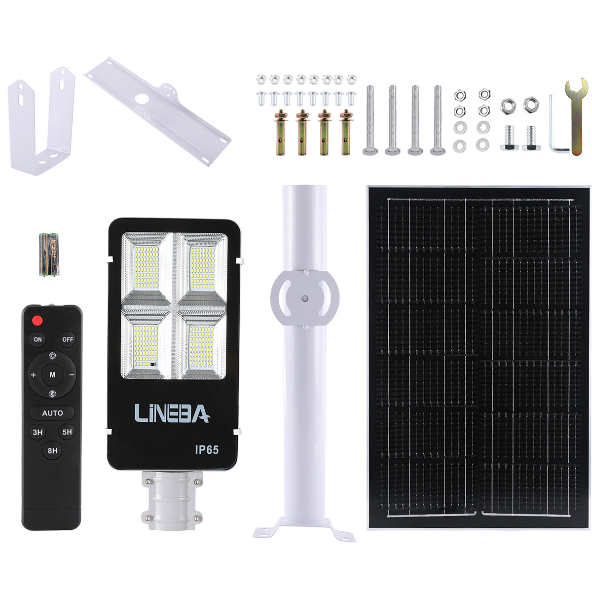 8800000000LM Commercial Solar Street Light Motion Sensor Backyard Road Wall Lamp
