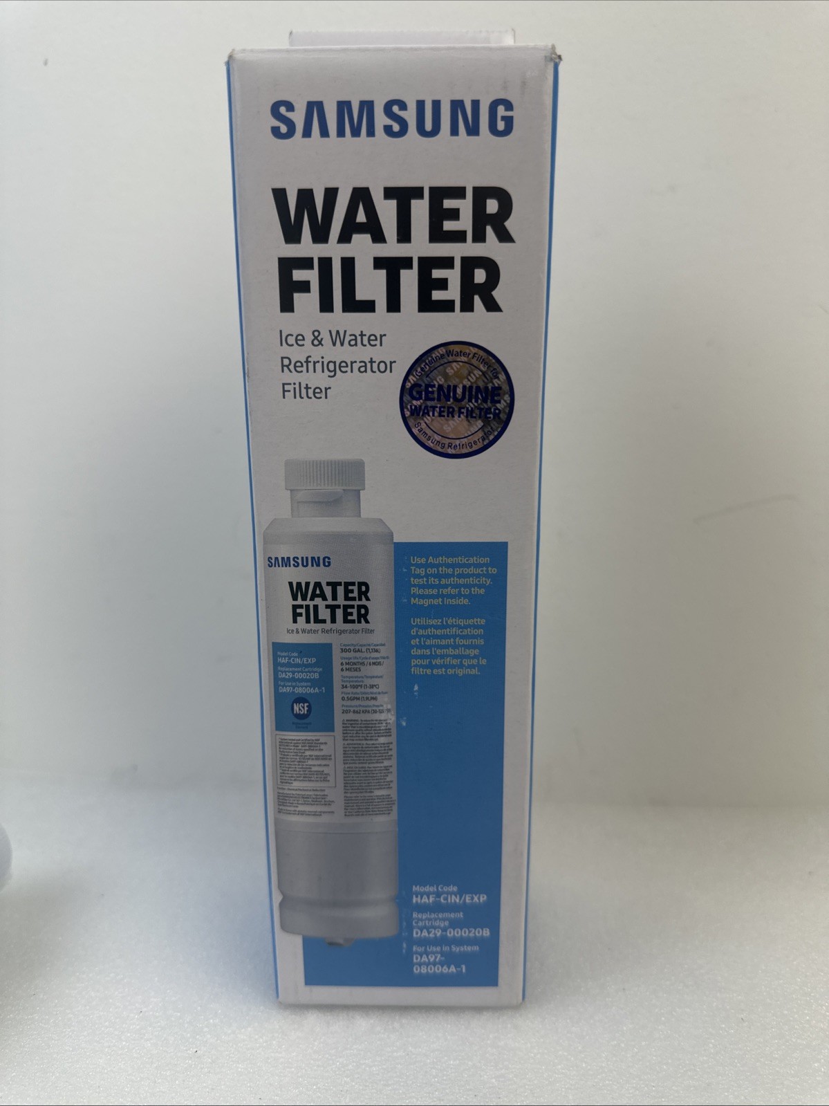Samsung OEM DA29-00020B HAF-CIN/EXP Refrigerator Ice & Water Filter Brand New