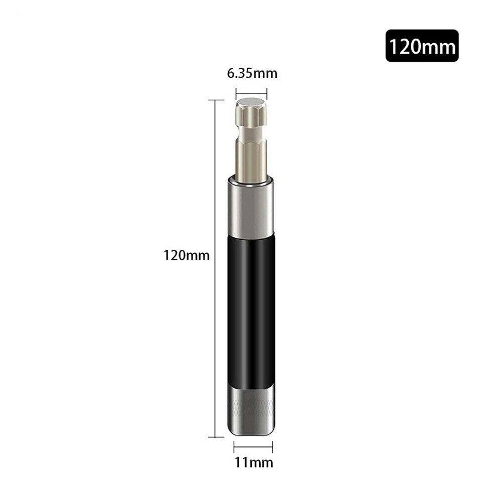 Magnetic Extension Bit Holder 80mm 120mm 1/4″ Hex Screwdriver Drill Extra Long