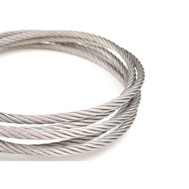 PVC Clear Coated Steel Wire Rope Cable 0.6mm 1mm 3mm 4mm 5mm 6mm 8mm 10mm 12mm