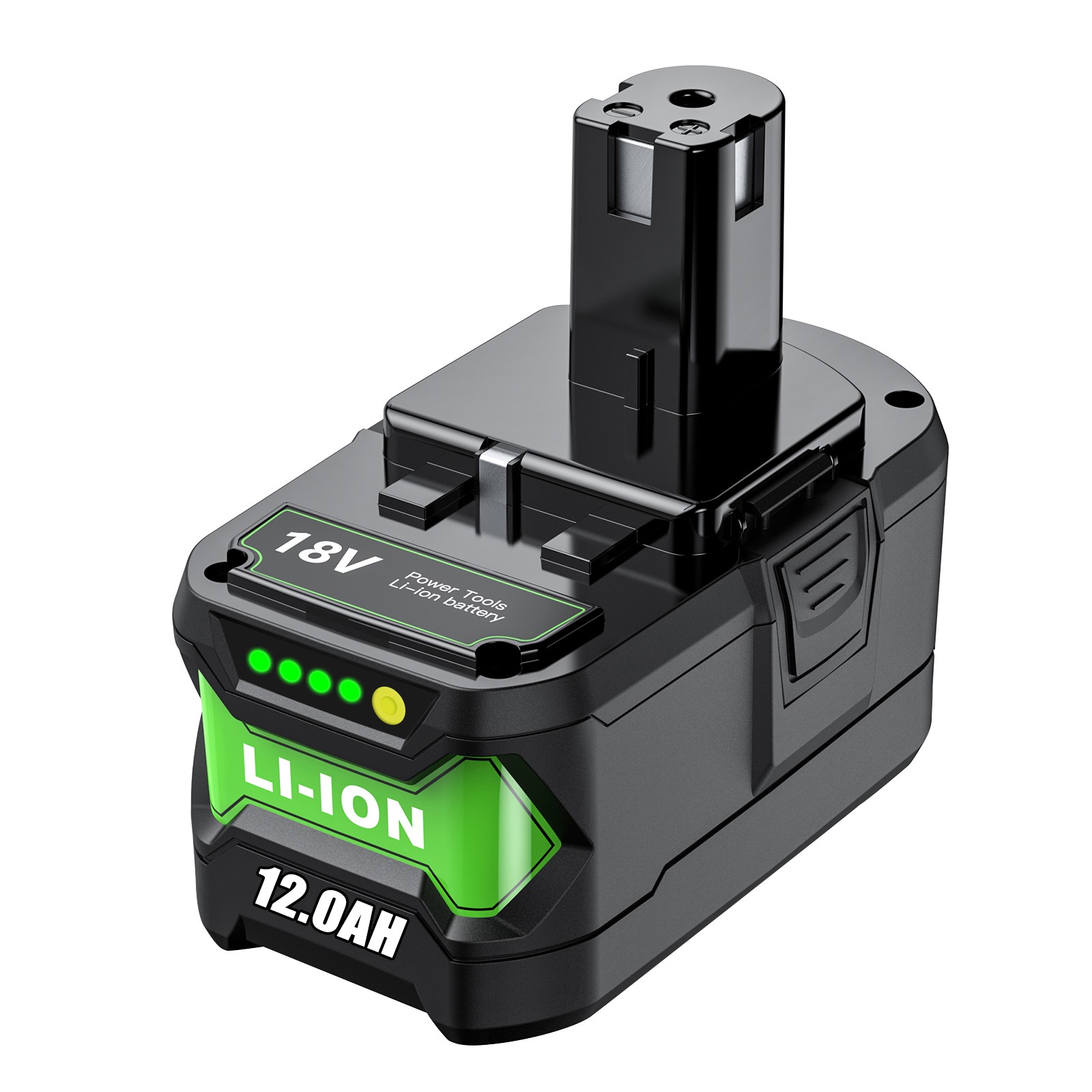 1/2PACK 12.0Ah 8AH For RYOBI P108 One Plus 18V High Capacity Lithium-Ion Battery