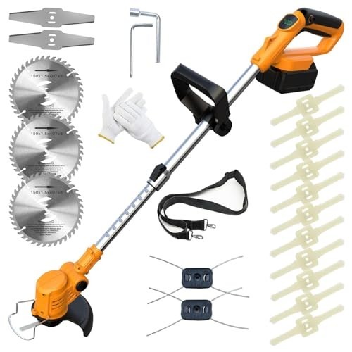 Cordless Weed Wacker for Dewalt 20V MAX 4-in-1 Weed Eater High Power Trimmer