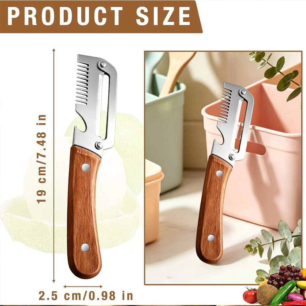 3 in 1 Multi-Functional Vegetable Peeler for Kitchen Stainless Steel Peeler