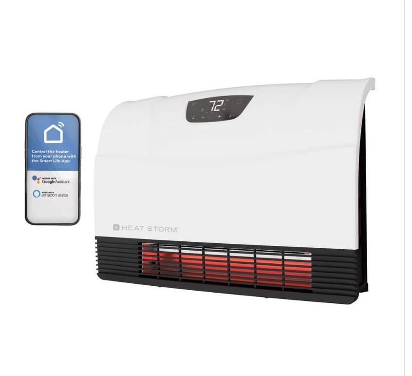 Heatstorm 1500W Phoenix WiFi Infrared Wall Unit Wi-Fi Smart Heater in White