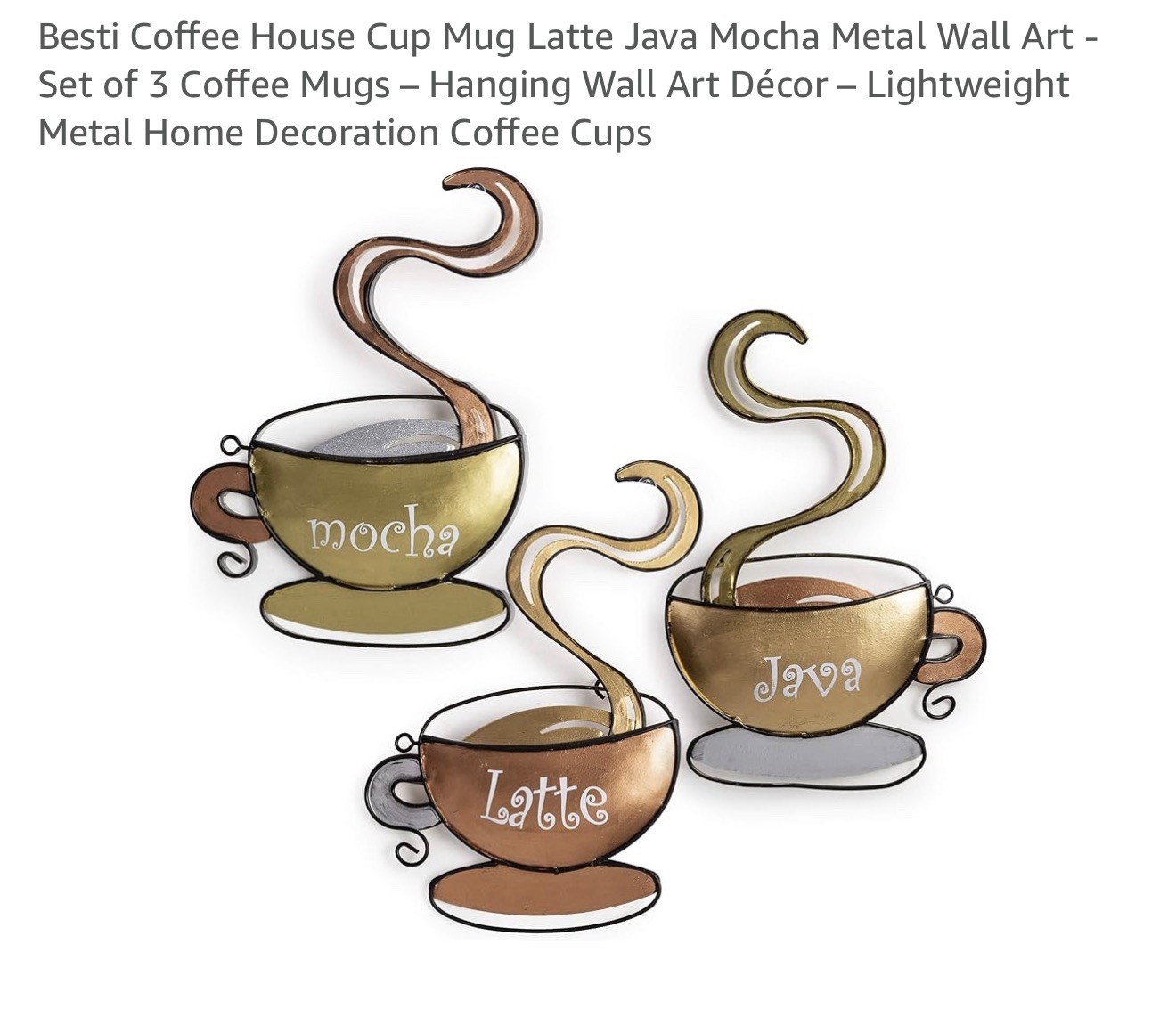 Coffe wall art 7.5in X
