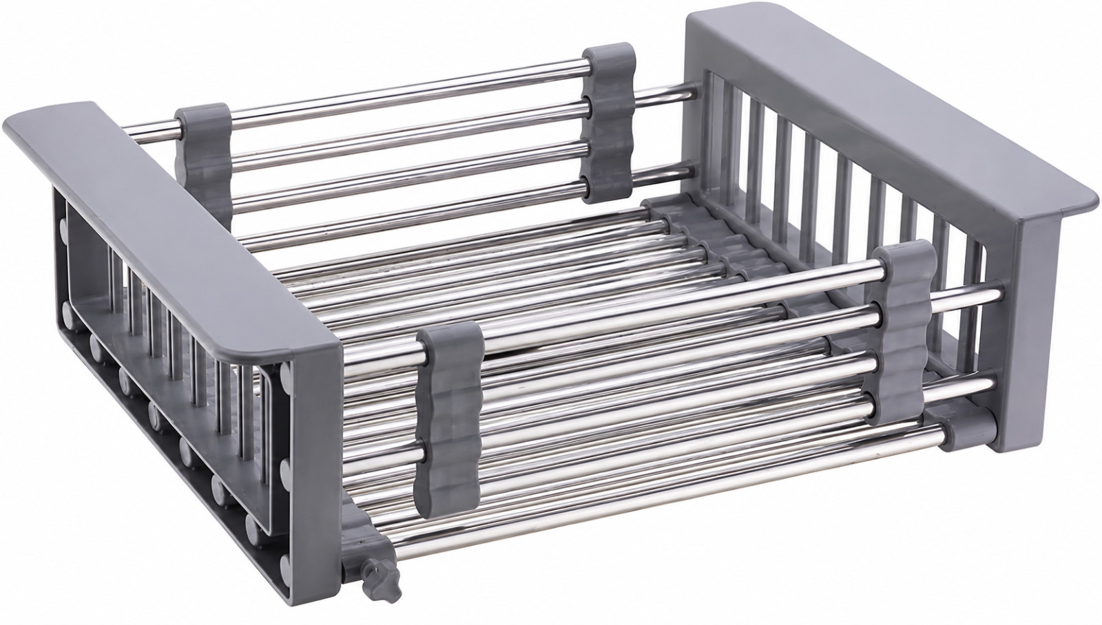 Expandable Dish Drying Rack Over The Sink Stainless Steel Drainer Basket Adjusta