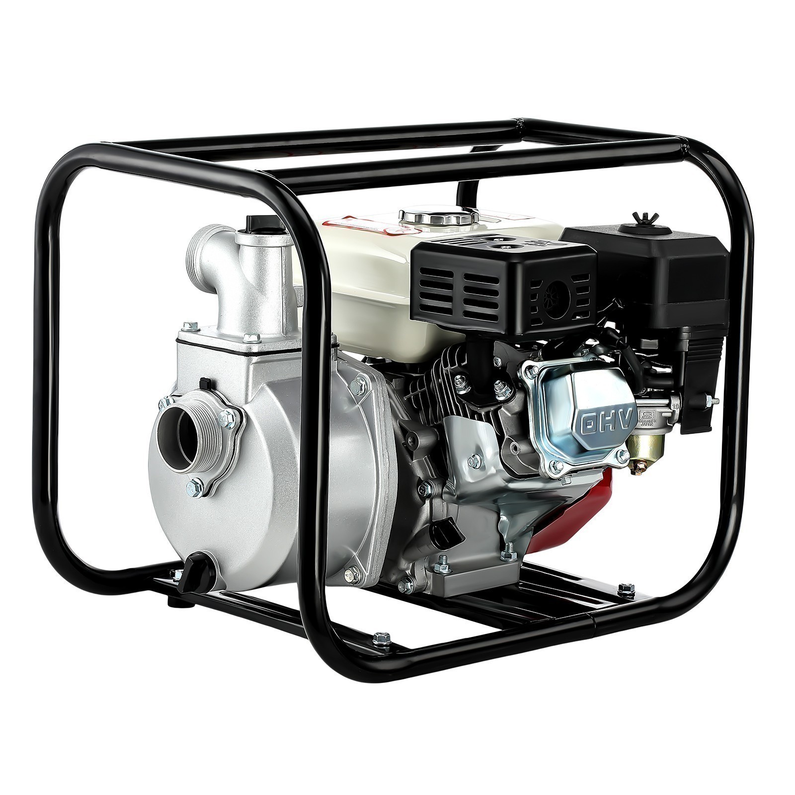 Gasoline Engine Water Pump Gas Powered Water Transfer Pump Kit – 2″ 7HP 4-Stroke