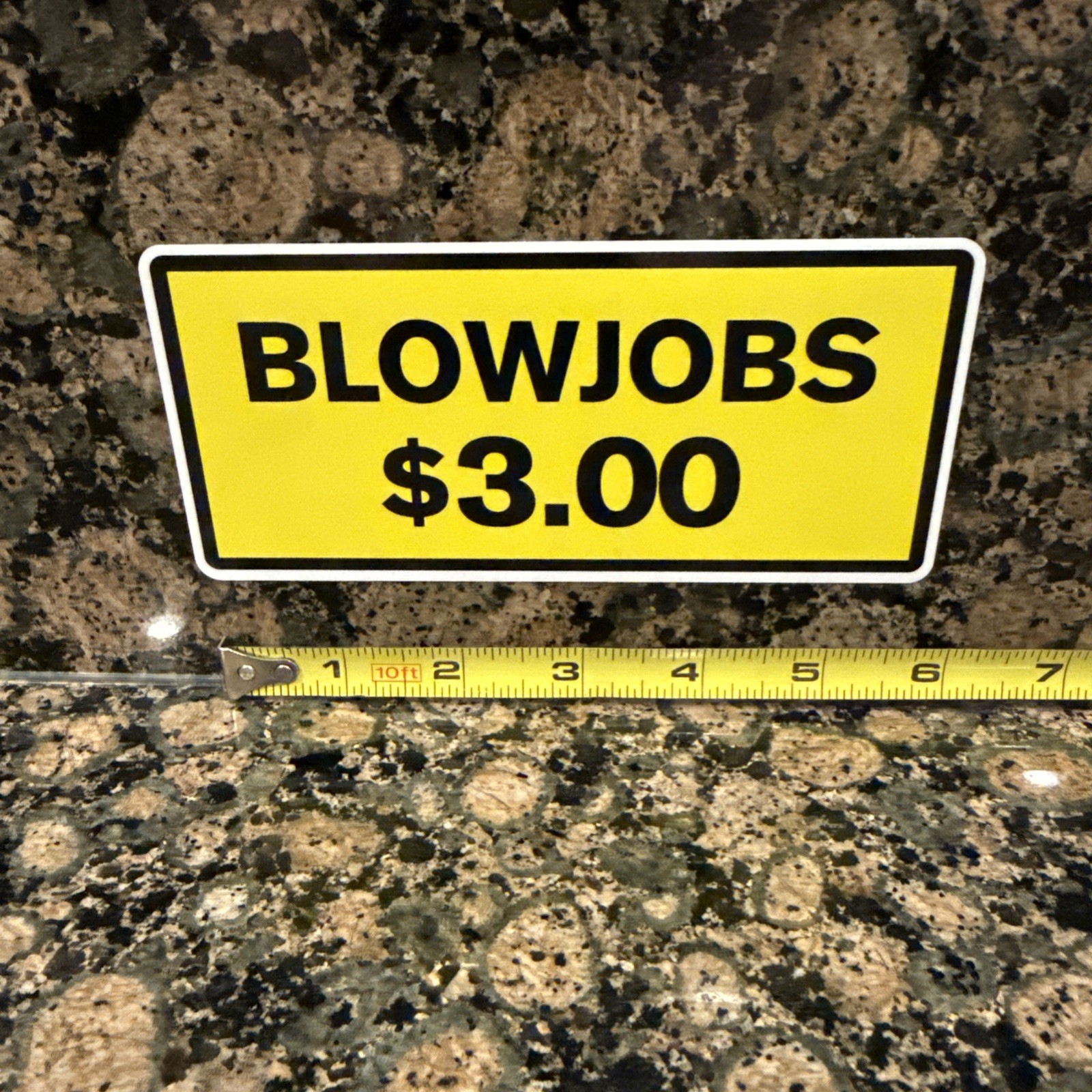 Blow Jobs 3.00 Funny Car Bumper Sticker Decal Toolbox Naughty