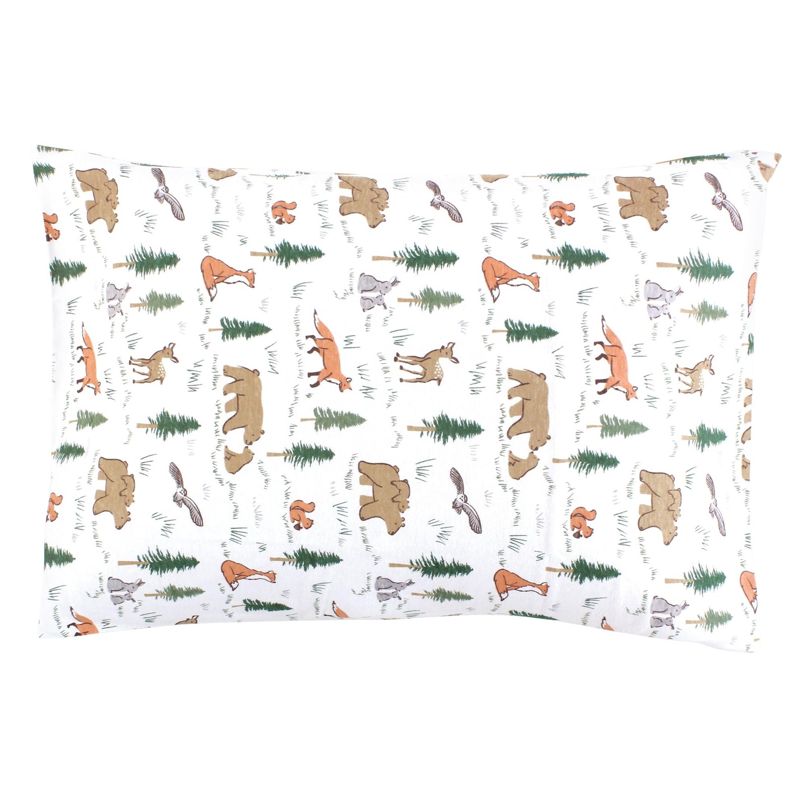 Unisex Baby Cotton Pillow Case, Sweet Woodland, Size
