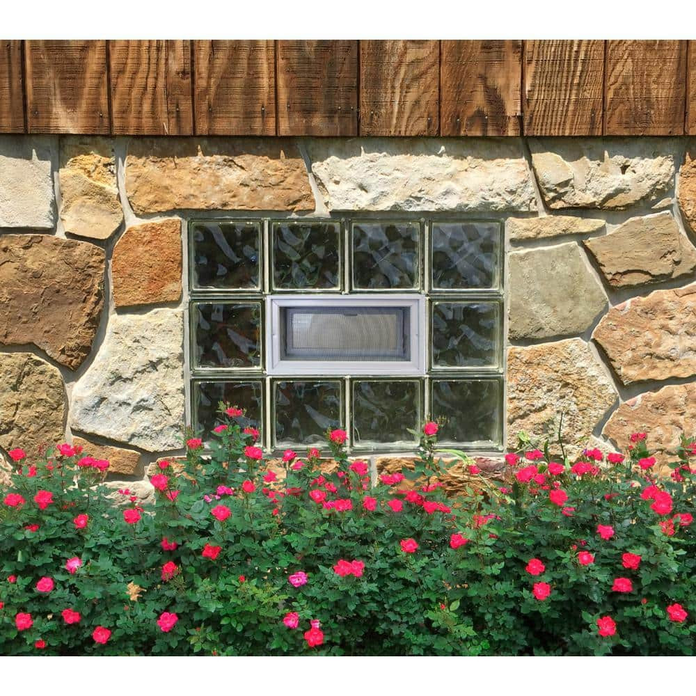 Hopper Vent for Glass Block Windows Durable 15.5 in. x 7.75 in. x 3.12 in. NEW
