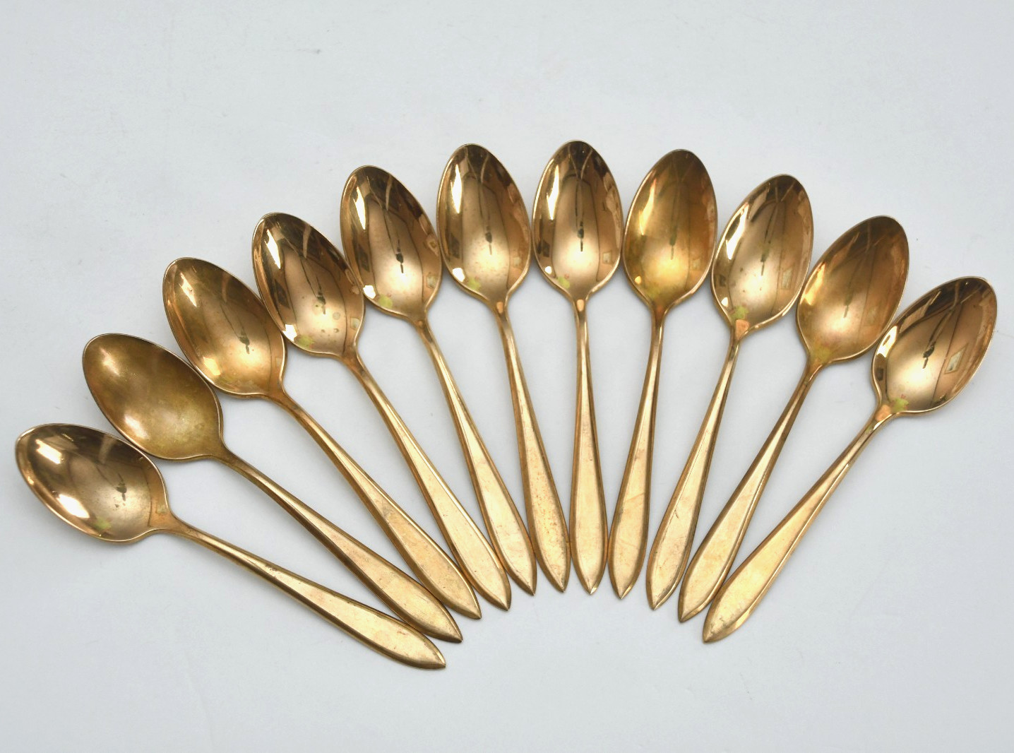 DIRILYTE Dirigold – Gold Toned Finish Regal Flatware Sweden – Set of 45 Pieces