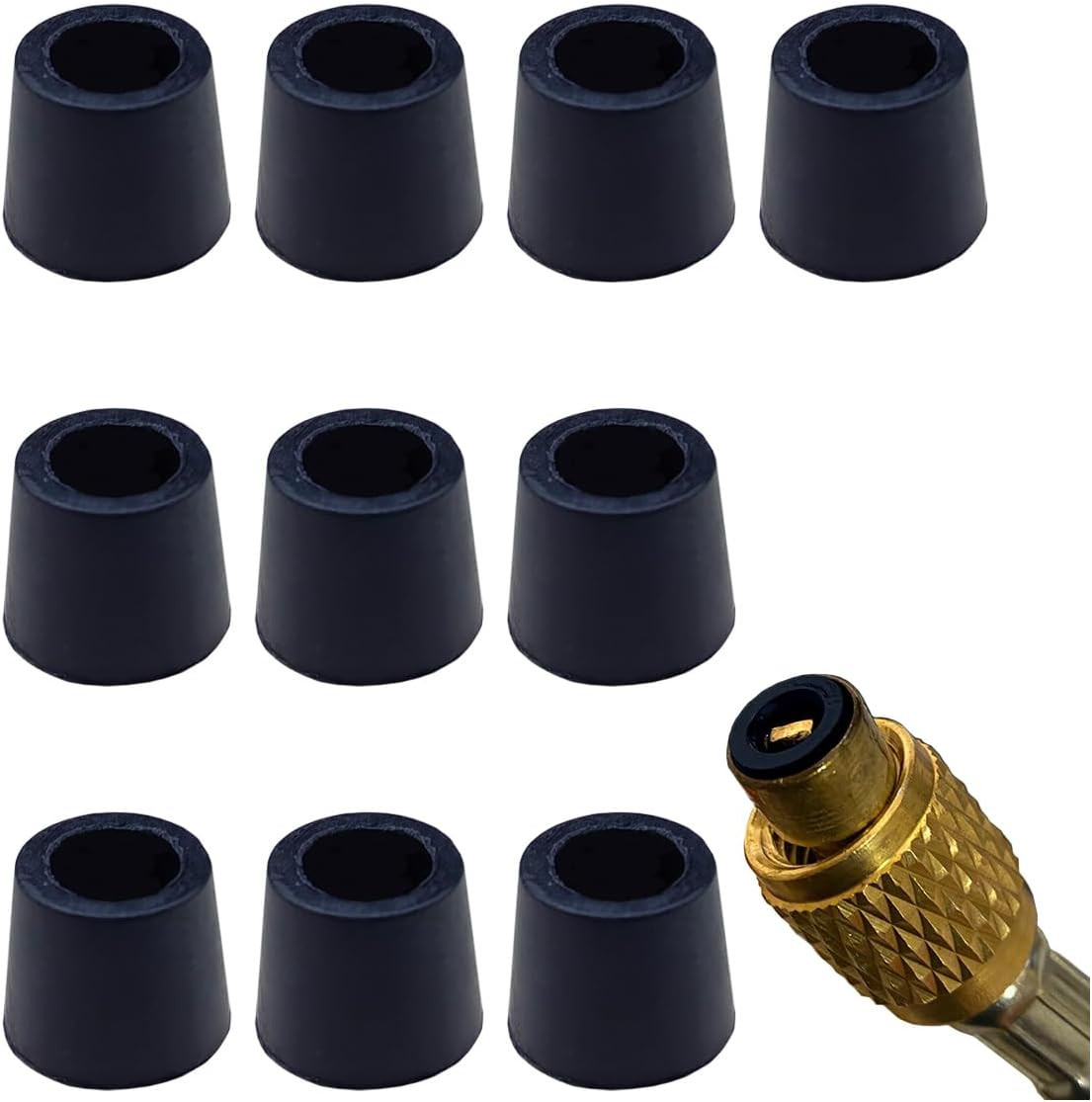 10PCS A/C 1/4″ Charging Hose Gaskets, Rubber O-Rings, HVAC Refrigerant Seals, Au