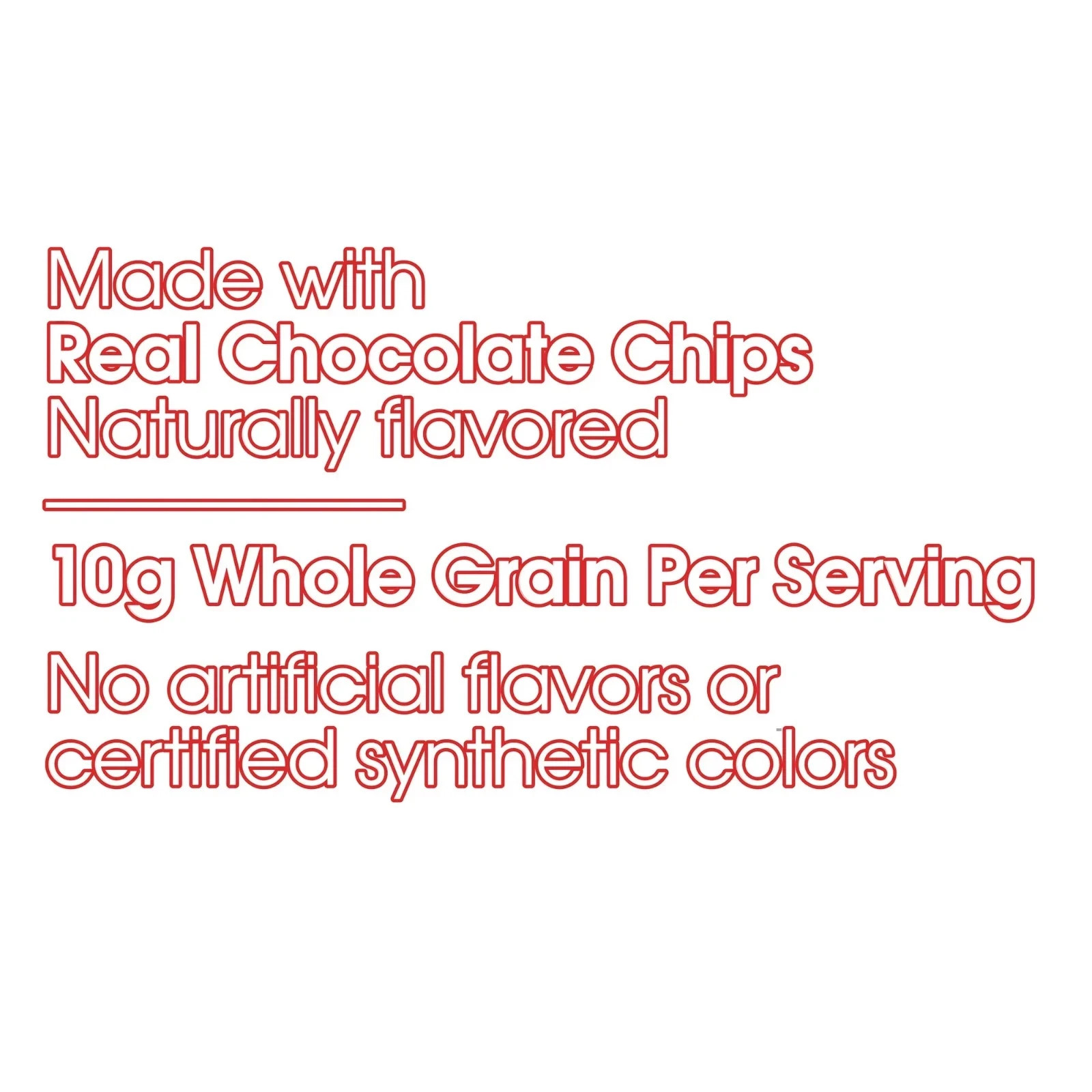 Chocolate Chip chewy granola bars, family size, 0.84 oz Paper Box, 48 count.