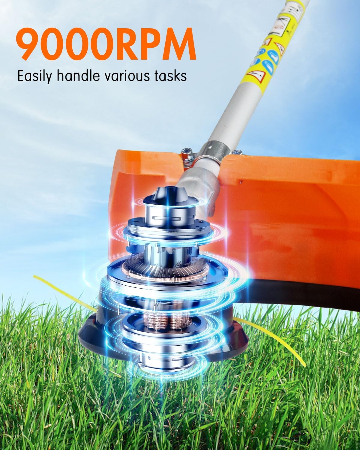 31cc 4-Stroke 4 in 1 Gas Weed Wacker Trimmer Power Brush Cutter Weed Wacker