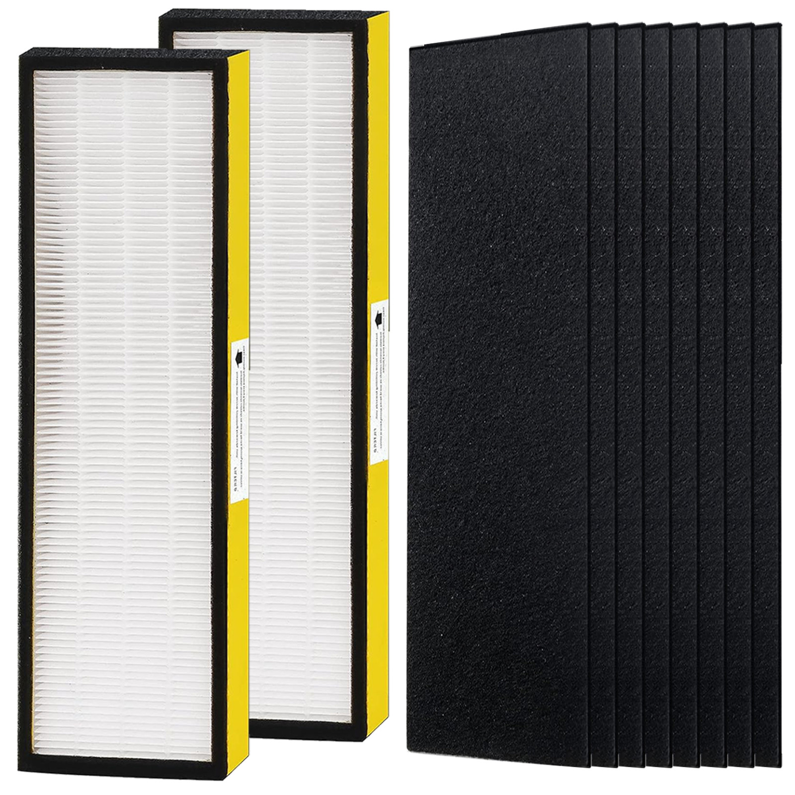 2+8 Pack FLT4825 HEPA Filter B Replacement Compatible with GermGuardian AC4825E