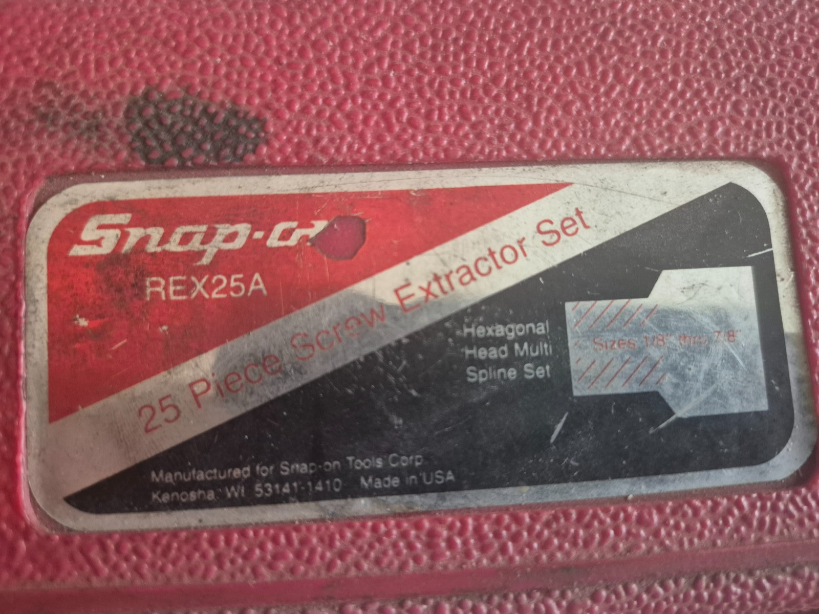 Snap-On REX25A Heavy Duty Screw Extractors