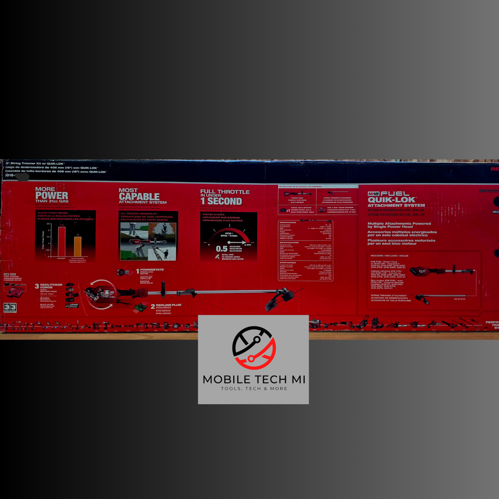 NEW Milwaukee M18 String Trimmer 2825-20ST FUEL 18V 16-Inch QUIK-LOK – Tool Only