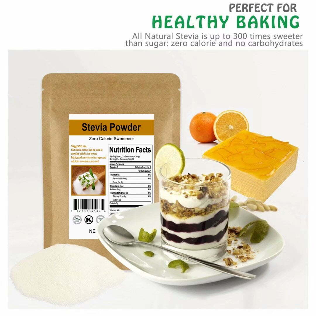 Nature Stevia Powder Extract Natural Sweetener Sugar Substitute Zero Calorie
