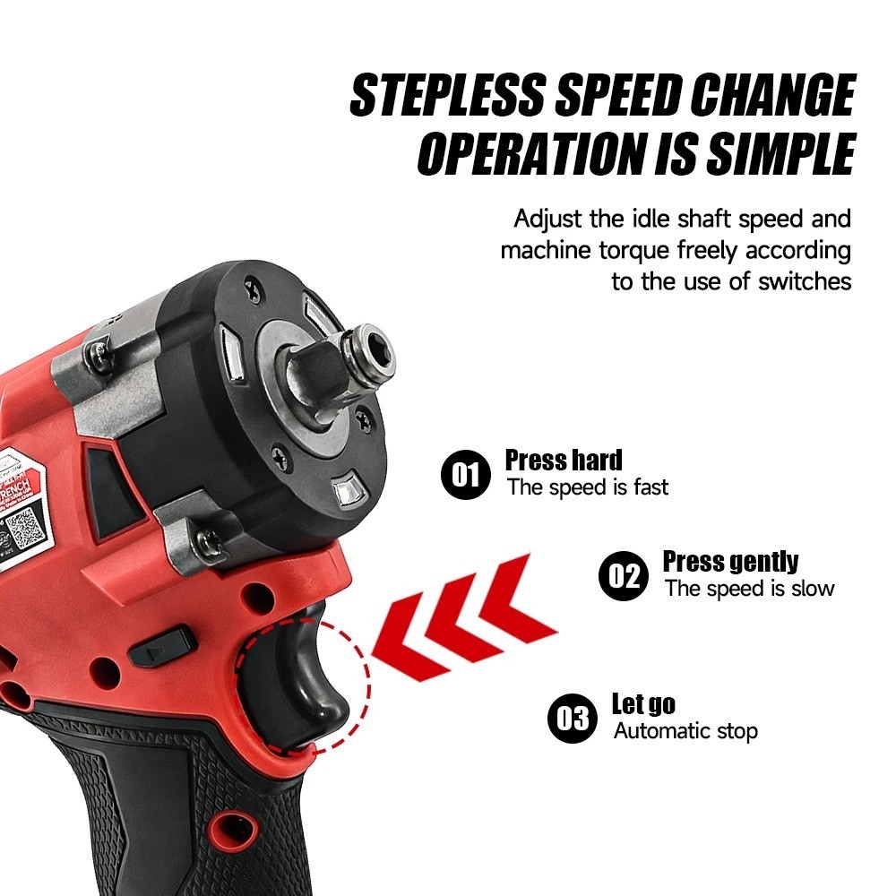 Milwaukee 2962-20 M18 FUEL 1/2″ Mid-Torque Impact Wrench w/ Friction Ring Bare