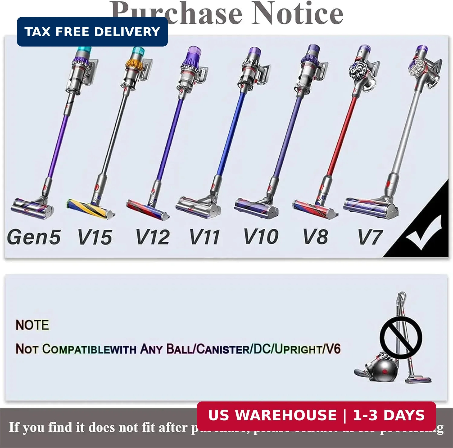 Flexible Crevice Tool fit Dyson GEN5 G5 V15 V12 V11 V10 V8 V7 Cordless Vacuum Ho