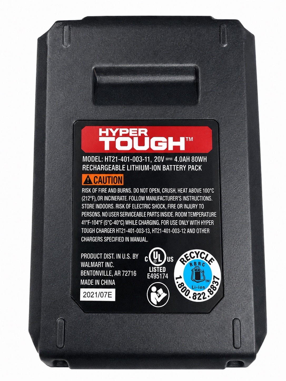 Hyper Tough 20V Volt Max 4.0 AH Lithium-Ion Battery Pack