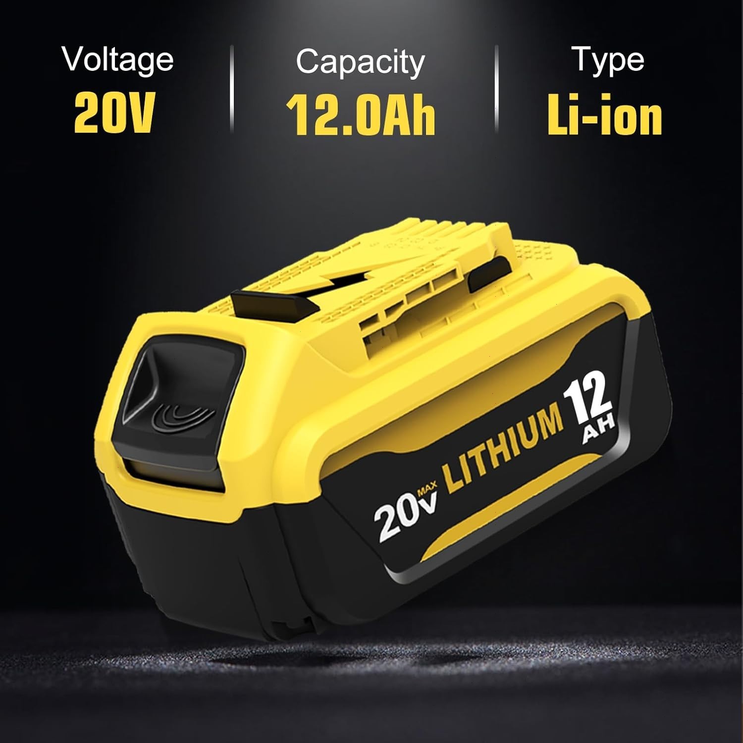 2Pack 12.0Ah For DeWalt 20V Max Lithium-Ion Battery AND Charger DCB206 DCB205