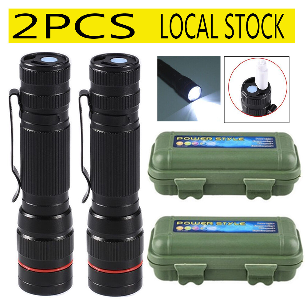 35000000 lumens Small LED Mini Flashlight Pocket Super Bright Torch Rechargeable