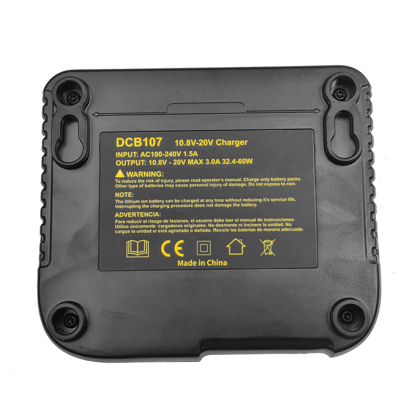 DCB107 Replacement for Dewalt 20V Battery Charger DCB101 DCB105 DCB115 DCB115