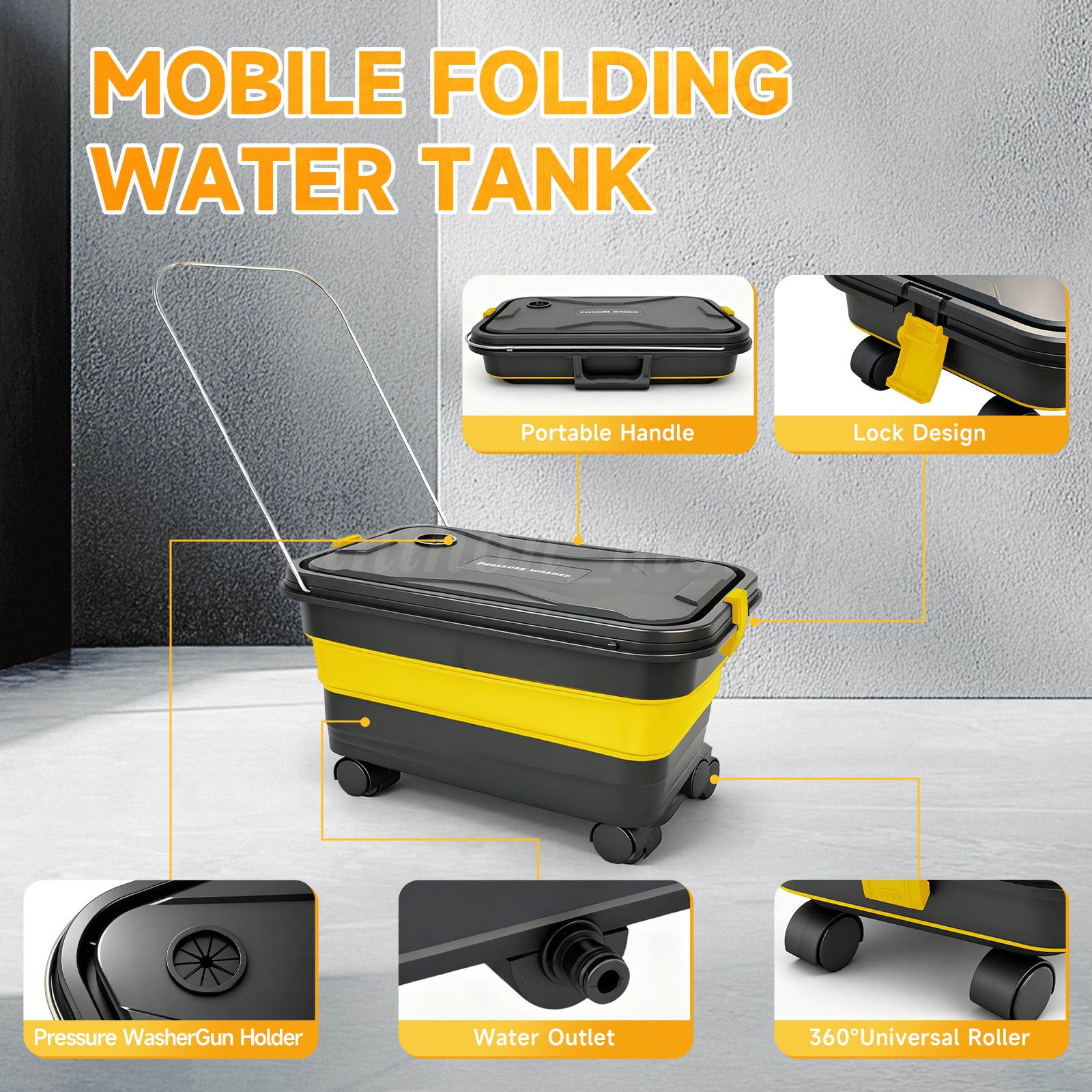 Cordless Electric High Pressure Water Spray Gun Portable Car Washer Cleaner Tool