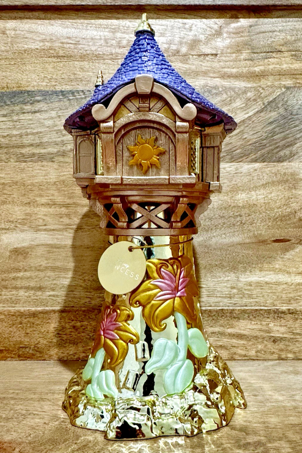 Bath & Body Works Disney Princess Rapunzel Tower 3 Wick Candle Holder ~ NIB