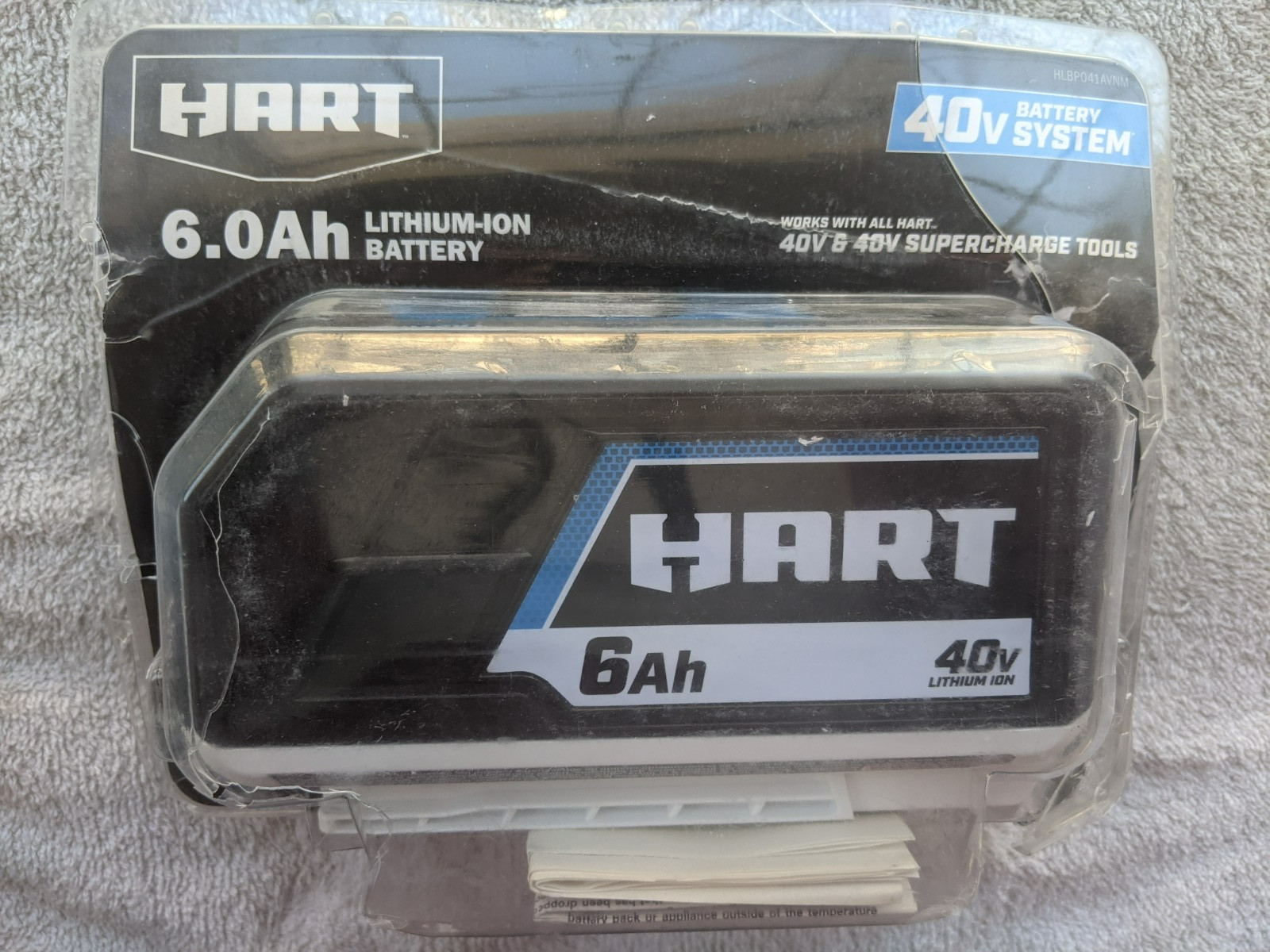 HART 6Ah 40V HLBP04 Lithium-Ion Rechargeable Battery HLBP04VNM + FREE SHIPPING