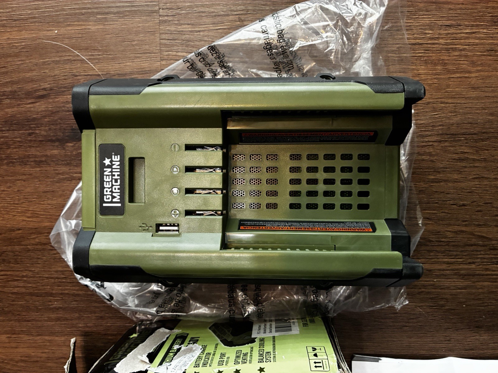 Green Machine 62V 2.5 Ah High Capacity Fade-Free Lithium Power Battery