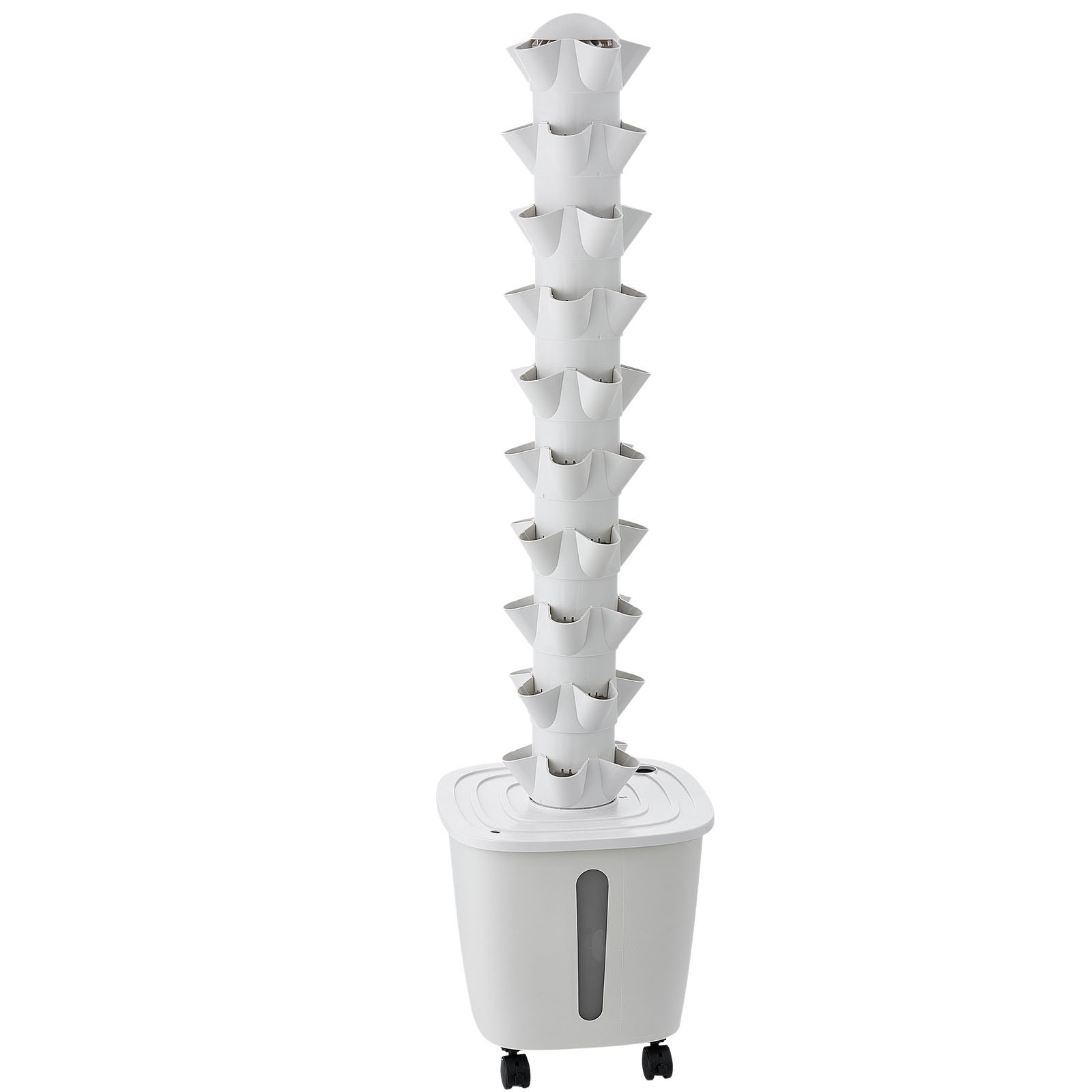 Uimoso Hydroponic Tower System with 50Pods and Mobile Base Vertical Gardening