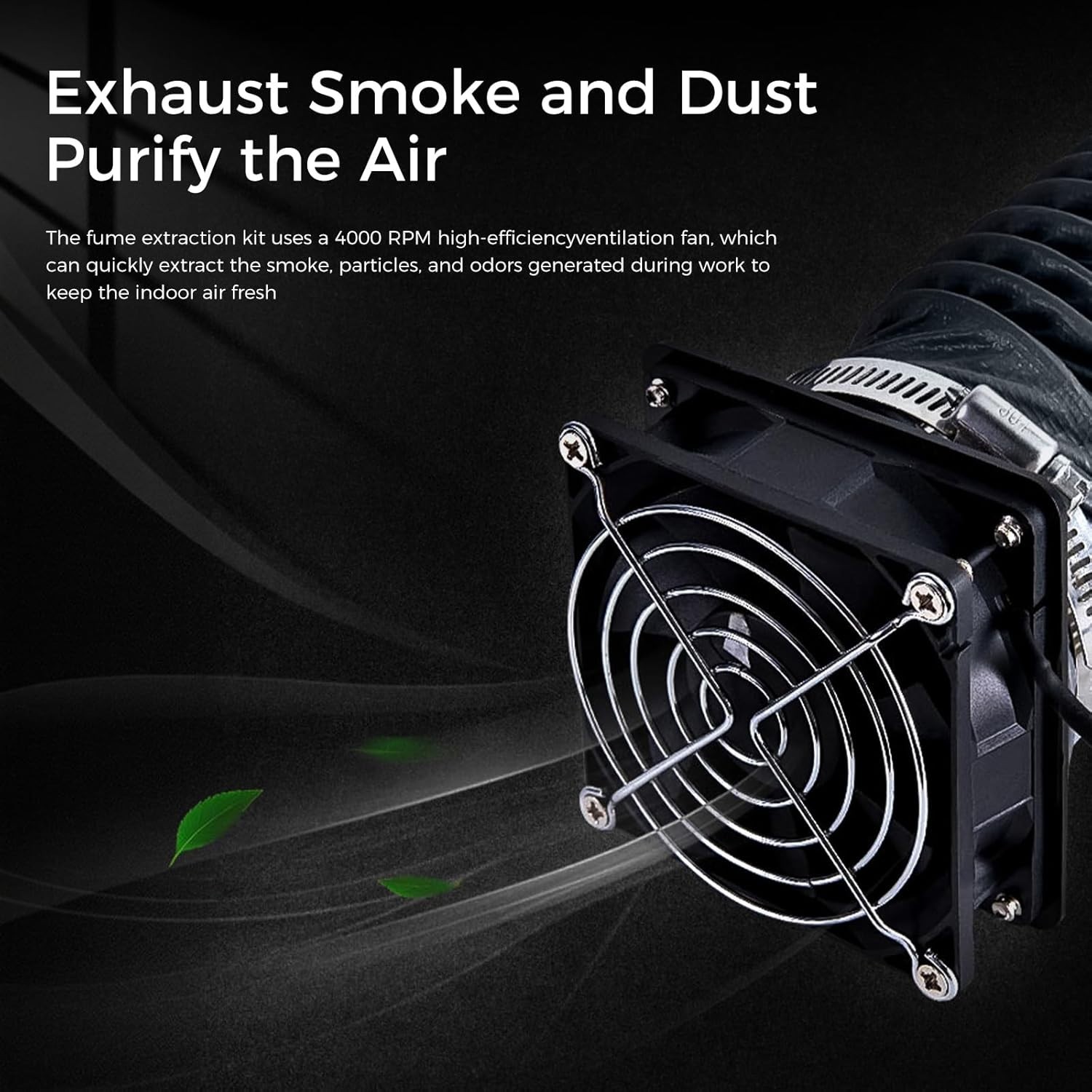 3D Printer Ventilation Solution – 4000 RPM with Adjustable Dust Removal