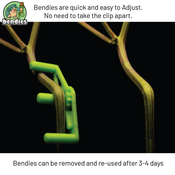 Bendies Adjustable LST Clips – Reusable Stem Benders – Low Stress Plant Training
