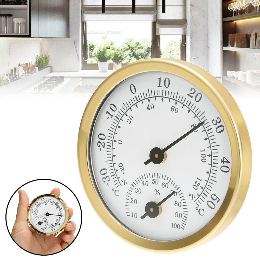 Mini Analog Humidity Temperature meter Gauge Thermometer Hygrometer Household *