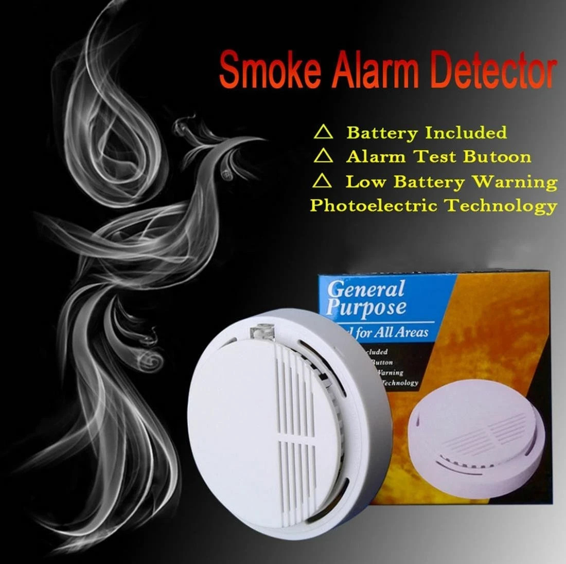 4-Pack General Purpose Smoke Detectors
